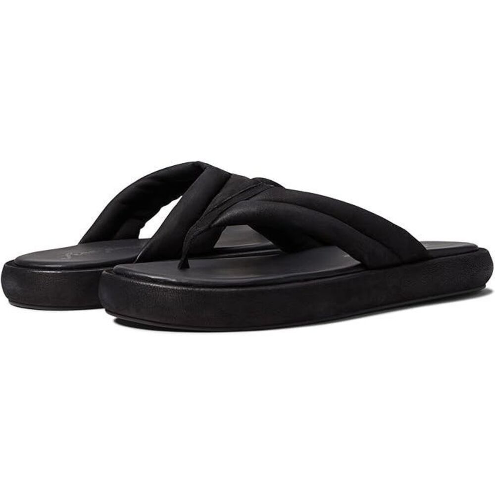 Free People Wonderland Flip Flop Thong LEATHER Size 10/40, Black New!